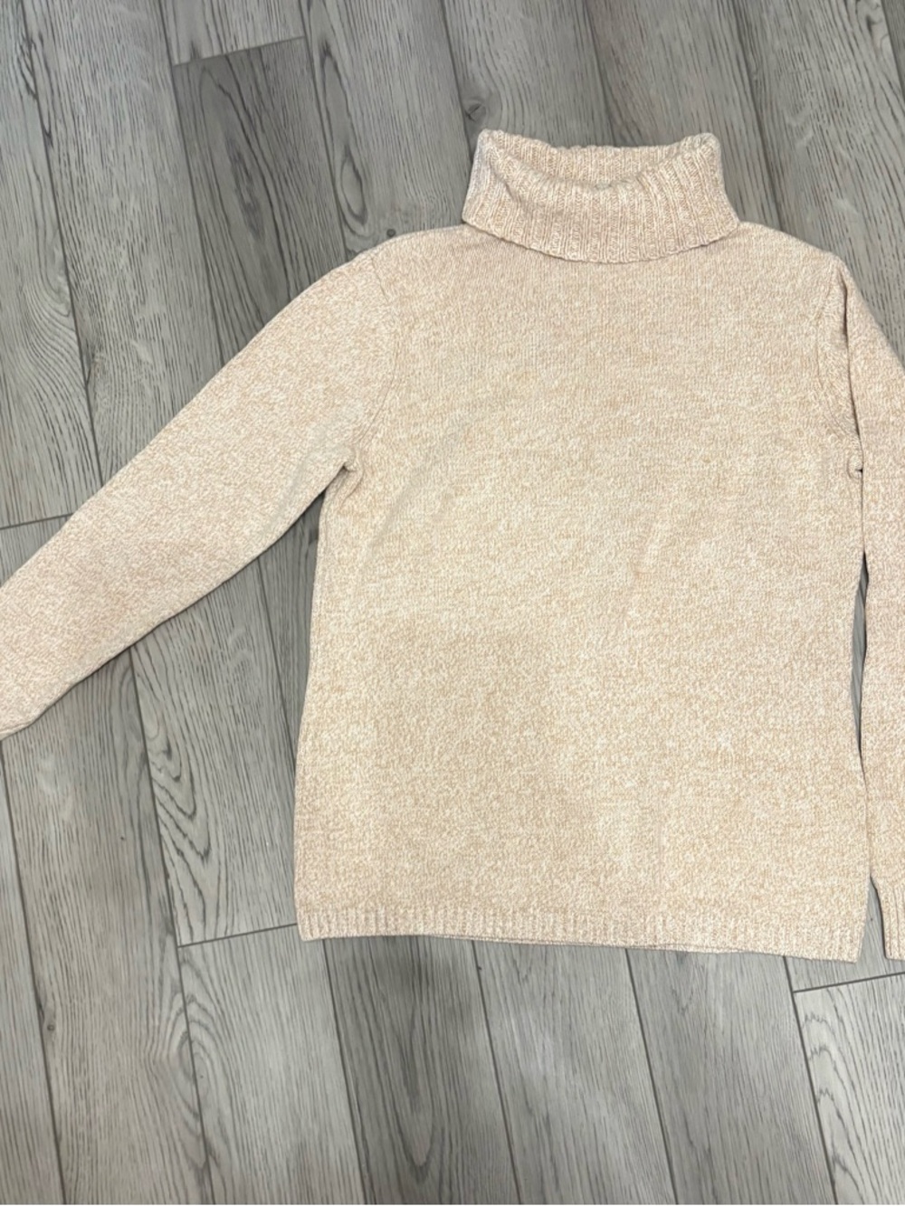 L.L. Bean Women's Cream Turtleneck Sweater